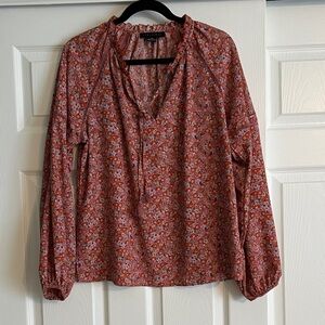 Sanctuary Floral Blouse in Pink and Red